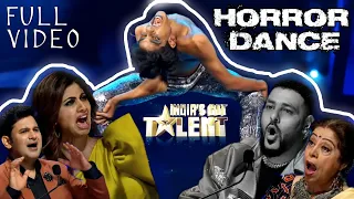 HORROR DANCE In INDIA'S GOT TALENT😵| By Aditya crazy bones | A Breath Taking Performer