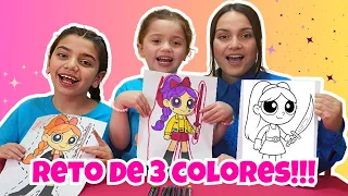 😍 3 MARKER CHALLENGE 🎨 | Huntrix K-pop versión Chicas Superpoderosas 💜#3markerchallenge