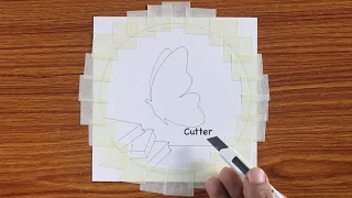Beautiful Glowing Butterfly Drawing / Drawing with Oil Pastels / Step by Step