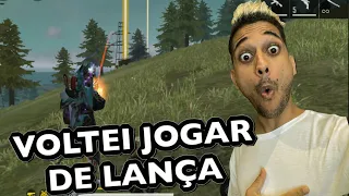 VOLTEI JOGAR FREE FIRE E ACHEI UM LANÇA GRANADA! FREE FIRE MAX