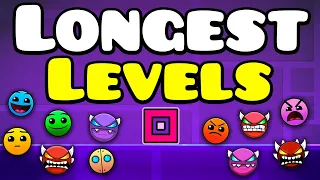 What are THE LONGEST Levels of Each Difficulty? - Geometry Dash
