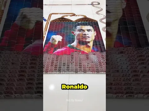 Playing Cards Painting For Ronaldo 🏆🤯~ mini wood toy-wood working art skill wood #gamtng