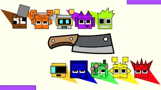 20 Sprunki Square League - 3 Round Knife Arena - Only One Sprunki Survives