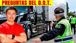 Las Preguntas Del D.O.T  y señales de tráfico. Inspección Weigh station.