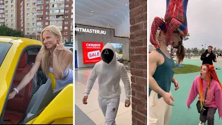 Bodybuilder doing incredible stunts and stuff/Fitness/People's reactions @grigory_kulak