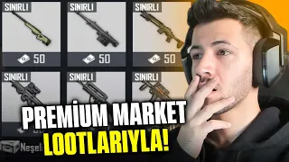 PREMİUM MARKET LOOTLARIYLA WİN ALMAK?(DROP SİLAHLARI) pubg mobile