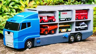 12台のトミカをコンボイに収納！2台から1台を選んでオリジナルコンボイを作ります！