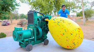 Monster Balloon VS Diesel Engine | क्या ये इंजन बड़े गुब्बारे को फाड़ देगा?