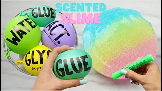 The Easiest Clear Slime Recipe, Scented Marker Coloring