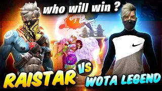 RAISTAR VS WOTA FF 2 LEGENDS WHO WILL WIN ?? MUST WATCH GARENA FREE FIRE