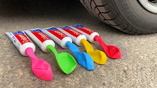 COCA COLA BALLOON VS CAR, Coca Cola Zero, PowerAde, Fanta, Sprite, Fruko and Mentos Diff Unde