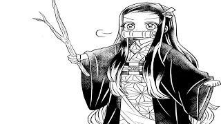 Nezuko imita a Tanjiro | Cómic Dub