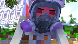 Swimming Challenge 2 (BEACH DODGE BALL) - Minecraft Animation