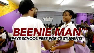 Beenie Man Pays School Fees and Donate Vouchers to 70 Students at Pembroke Hall High School