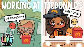 Working at MCDONALDS *I QUIT* 🙄 || *WITH VOICE 🔊* || Toca Life World Roleplay 🌎