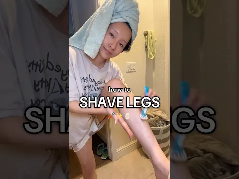teaching u things ur mom never did.. HOW TO PROPERLY SHAVE UR LEGS for smooth legs 🪒 #shaveroutine