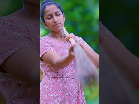 Making ekel broom 🧹 ඉදලක් හදමුද? #shorts