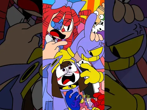 They're Fighting... 🥺|| The amazing digital circus (pajama AU) #theamazingdigitalcircus #shorts