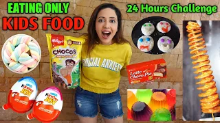 I Ate Only KIDS FOOD For 24 Hours | Fun Challenge 🥳 Garima's Good Life
