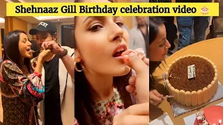 Shehnaaz Gill birthday celebration with family & friends today ❤️🎂 #shehnaazgill #happybirthday
