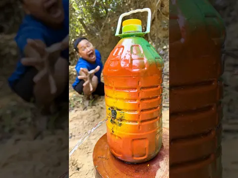 Bucket Leak? Mentos Gum Solves It Fast #survival #camping #hack