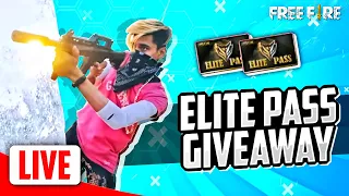 [ Live ]100 FREE FIRE SEASON 37 Elite Pass Giveaway 😍🔥आजाओ सारे !! 2 Million Special💓