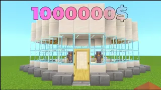 MİNECRAFT 1$ VS 1000000$ EV 🏡#minecraft#vs