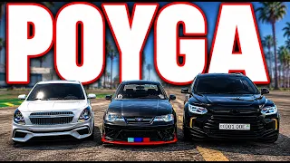 GTA 5 DA O'ZBEK MASHINALARDA POYGA! QAYSI MASHINA ENG ZO'RI?