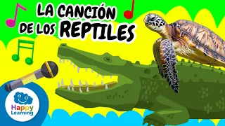 🐊 CANCIÓN de LOS REPTILES ¡Serpientes, lagartos y más animales! Vídeos Educativos | @HappyLearningES
