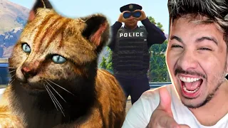 VIREI UM GATO E ROUBEI A PULICIA NO GTA RP !