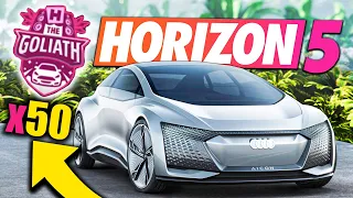 AUTONOMICZNE AUTO PRZEJECHAŁO ZA MNIE 50 OKRĄŻEŃ GOLIATA 😱 UKRYTA OPCJA 🤫 FORZA HORIZON 5 PL