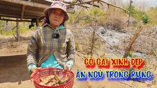 CÔ GÁI xinh đẹp, ĂN NGỦ trong rừng, ăn LÁ CÂY - tập 1019