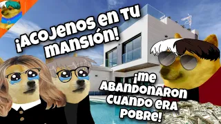 PADRES CON DERECHO invaden mi MANSIÓN después de ABANDONARME | La vida con el Cheems
