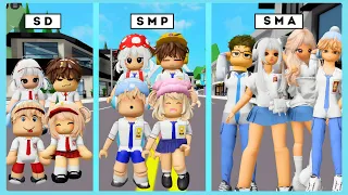 Perjalanan Bang Boy Dan Caca Dari SD Sampai SMA Di Roblox Brookhaven ft @Shasyaalala