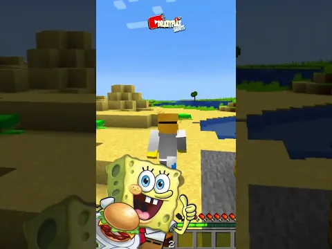 Minecraft, Pero BOB ESPONJA Controla Mi Mundo 😂 #shorts