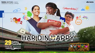 Tata Motors Buses & Vans | 29 Safety Features| Har Din Happy
