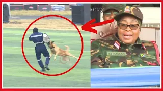 MBWA wa KIVITA wa JESHI AMUACHA MDOMO WAZI RAIS SAMIA - AMNG'ATA JAMAA kwa HASIRA...