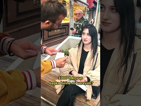 Katlandı katlandı 1000 TL oldu Bakın Parayı kim aldı ? ￼