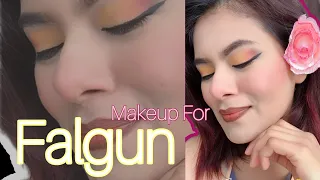 GRWM for Pohela Falgun🌼 #makeuptutorial #makeup  #Falgun#shortvideo #makeuptutorial