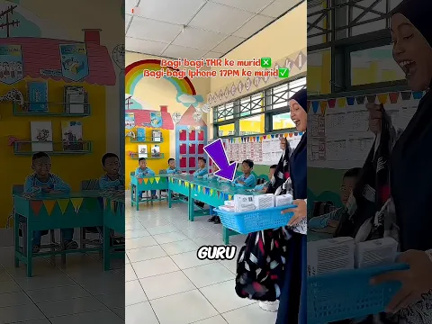 Guru Baik ini Bikin Sekelas Heboh Karena Bagi-Bagi IPhone 17 Pro Max Pink!📱😍