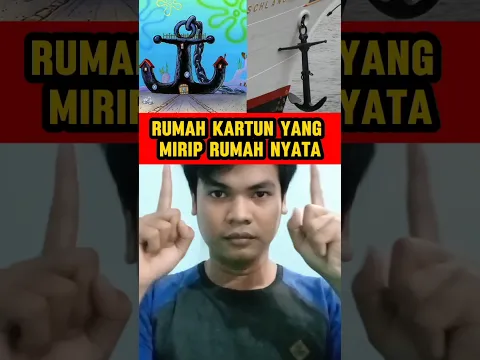 RUMAH KARTUN YANG MIRIP RUMAH NYATA #shorts #short #shortvideo