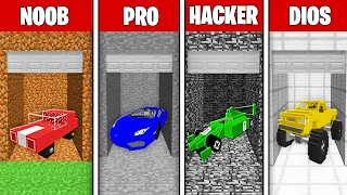 GARAJE NOOB VS PRO VS HACKER VS DIOS EN MINECRAFT TROLL 😱