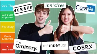 Ranking Popular Skincare Brands from BEST 🤩  to WORST 🤭  ft. Ben Neiley