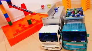 ビー玉がジャンプするトリックコース！！