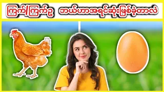 ကြက်🐔/ကြက်ဥ🥚 ဘယ်ဟာအရင်ဆုံးစဖြစ်တာလဲ🤔#knowledge #knowledgefact #ပညာပေး #ဗဟုသုတ