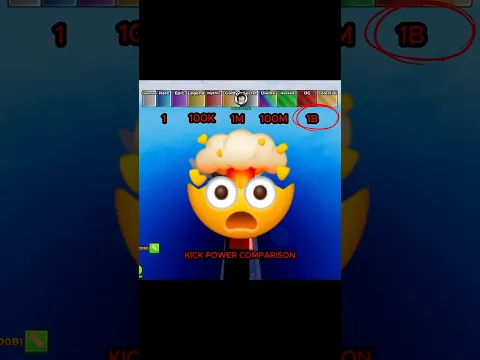 KICK POWER COMPARISON in Kick a Lucky Block 🔥