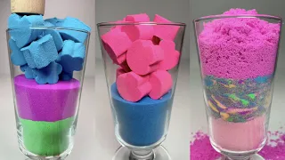 Very Satisfying and Relaxing Kinetic Sand, drop and squish
