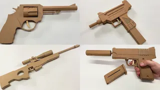 4 INCRÍVEIS ARMAS DE PAPELÃO QUE VOCÊ PODE FAZER EM CASA
