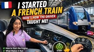 🚆 I STARTED A FRENCH TRAIN! 🇫🇷 The Driver Taught Me How to Start & Drive It | Full Experience