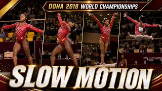 Simone Biles Slow Motion Doha 2018 World Championships Women’s Team Final